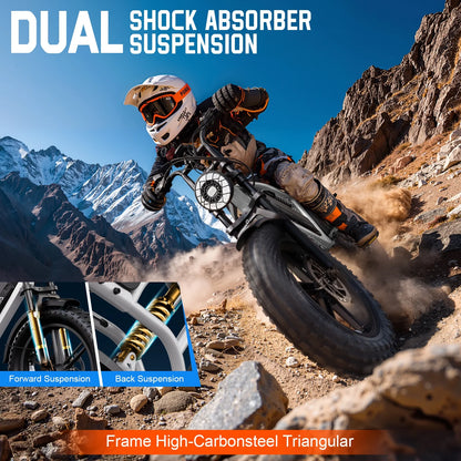 Adult Electric Mountain Bike, 750W Peak (1500W) Motor, 20"x4" Fat Tires, Hydraulic Disc Brakes, 48V/15AH UL2849, App Control