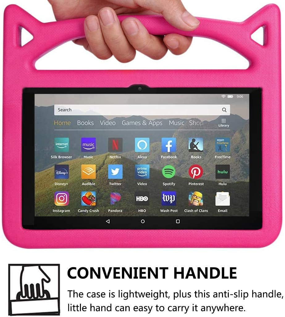 Fire HD 8 Case,Fire HD 8 Tablet Case for Kids,(2024/2022/2020 Release,12Th/10Th Gen),Lightweight Shockproof Kid-Proof Cover with Stand Kids Case for Fire HD 8 plus Tablet & Fire HD 8 Kids Pro Tablet.