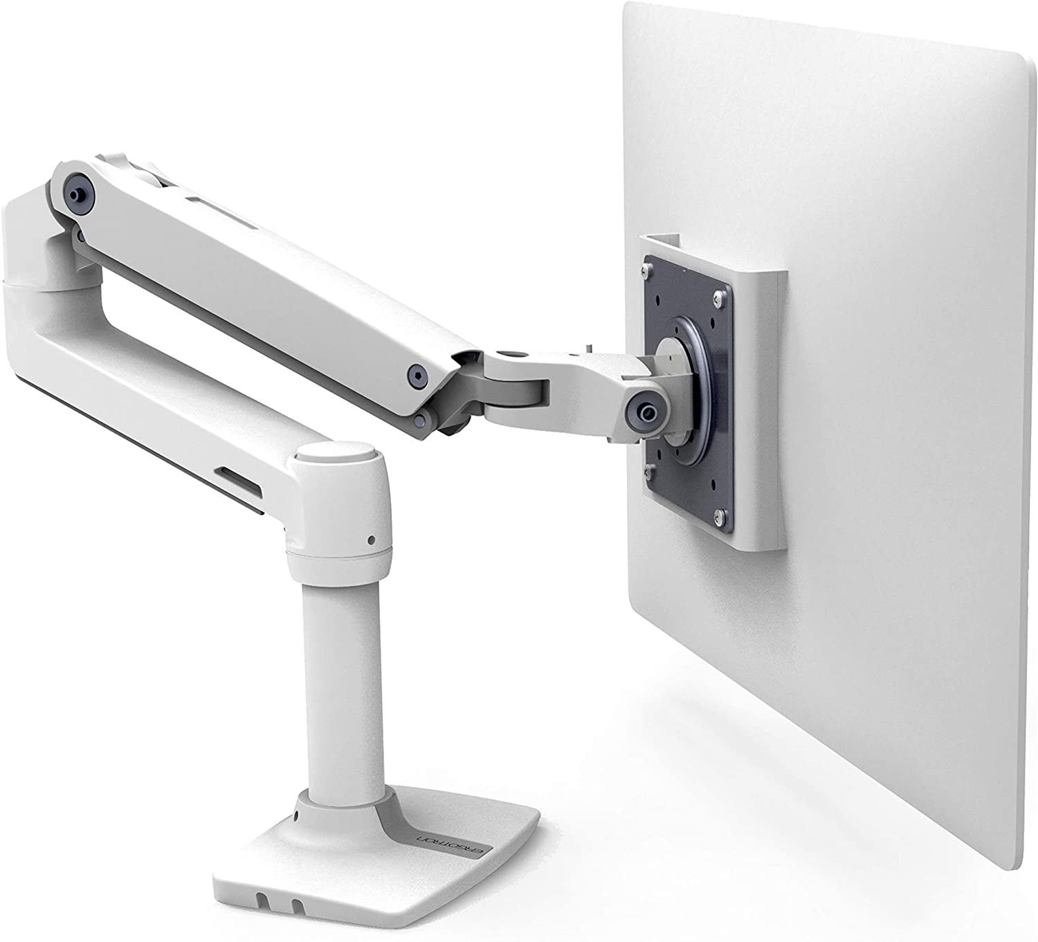 Ergotron – LX Monitor Arm, Single Monitor Desk Mount – Fits Flat Curved Ultrawide Computer Monitors up to 34 Inches, 7 to 25 Lbs, VESA 75X75Mm or 100X100Mm – Tall Pole, White