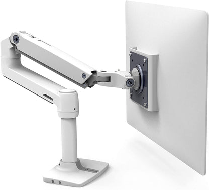 Ergotron – LX Monitor Arm, Single Monitor Desk Mount – Fits Flat Curved Ultrawide Computer Monitors up to 34 Inches, 7 to 25 Lbs, VESA 75X75Mm or 100X100Mm – Tall Pole, White