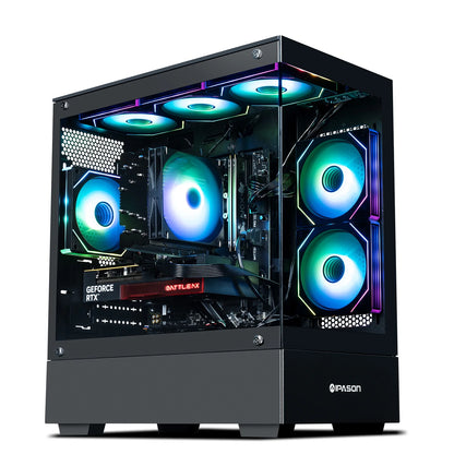 Xelra Gaming Desktop PC - AMD Ryzen 5 9600X, GeForce RTX 5060, 32GB DDR5, 1TB NVMe SSD, Wi-Fi, Windows 11 Home - Prebuilt Gaming Computer