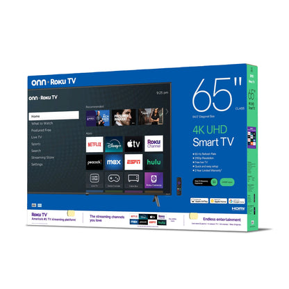 65” Class 4K UHD (2160P) LED Roku Smart Television HDR (100012587)