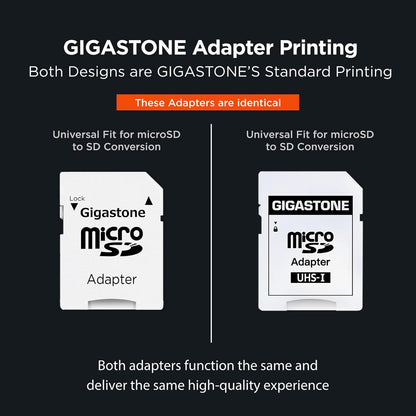 Gigastone 256GB Camera plus Series Memory Card, Read Speed up to 100Mb/S. Ideal for Full HD Video Gopro Drone Android Camera, A1 Micro SDXC Card with Mini Case and SD Adapter.