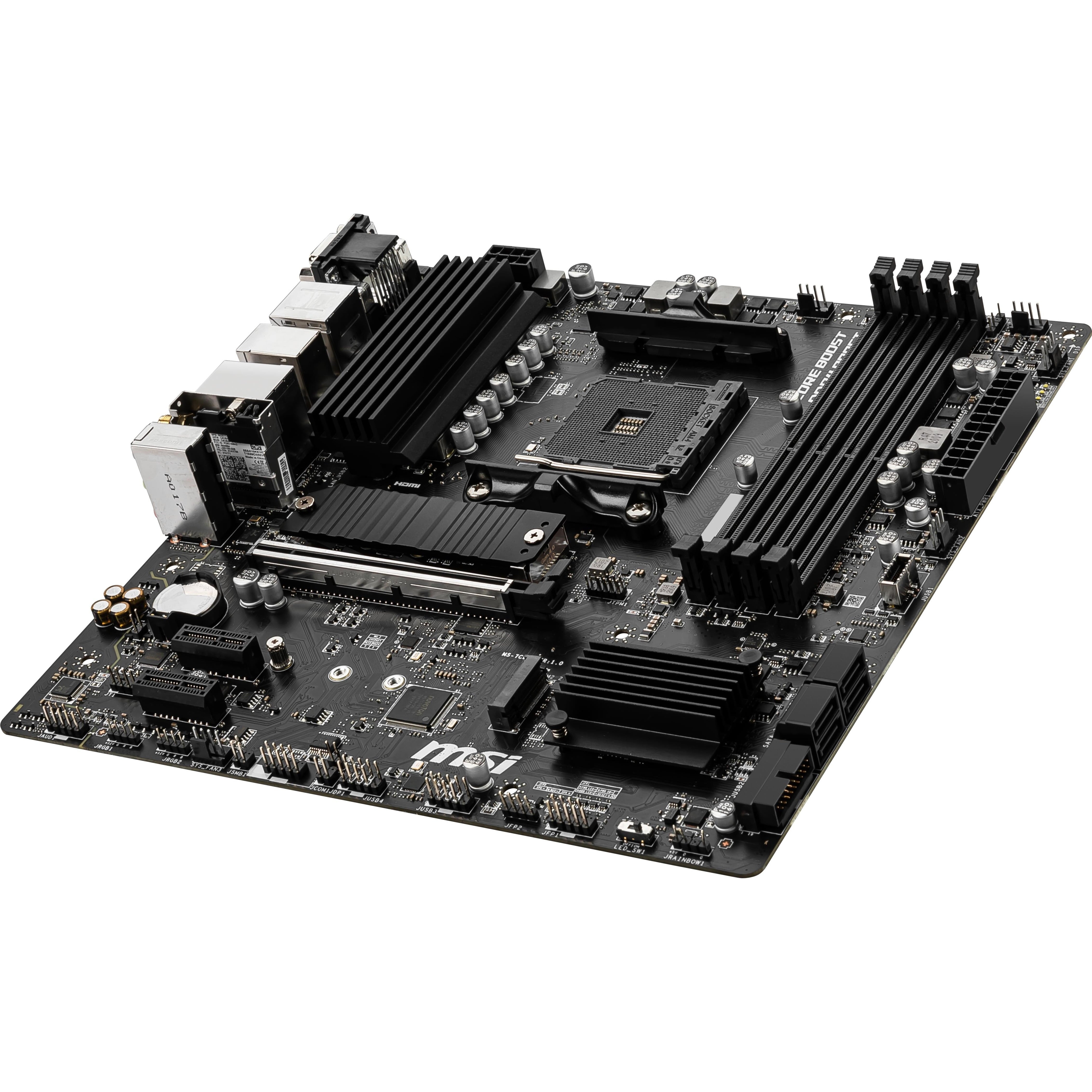 MSI B550M PRO-VDH WIFI Desktop Motherboard - AMD Chipset - Socket AM4 - Micro ATX (244357)
