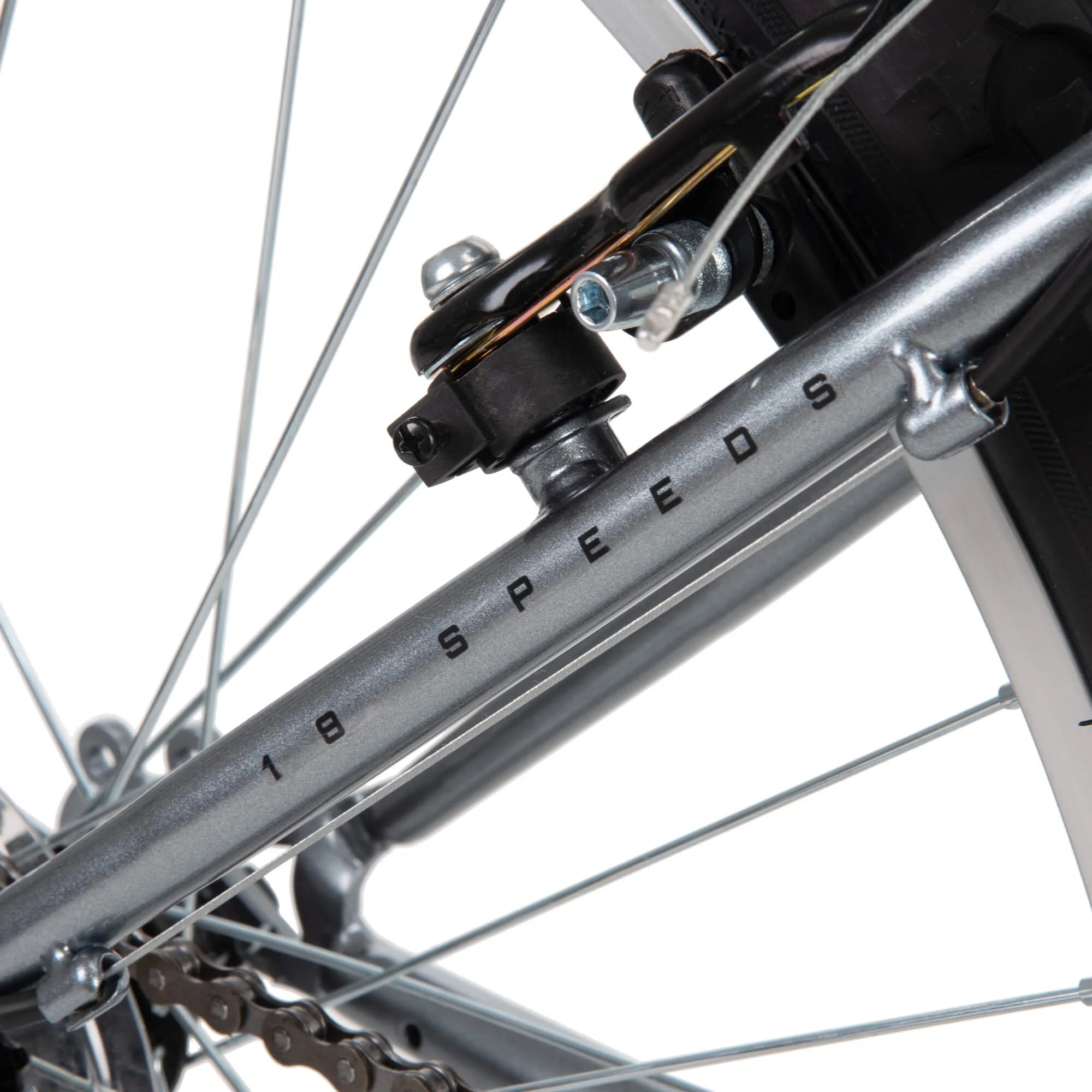 24" Rock Creek Mountain Bike for Adults, Suitable for Riders 4'8" - 5'8", Gray