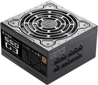 EVGA Supernova 550 G3, 80 plus Gold 550W, Fully Modular, Eco Mode with New HDB Fan, 7 Year Warranty, Includes Power on Self Tester, Compact 150Mm Size, Power Supply 220-G3-0550-Y1