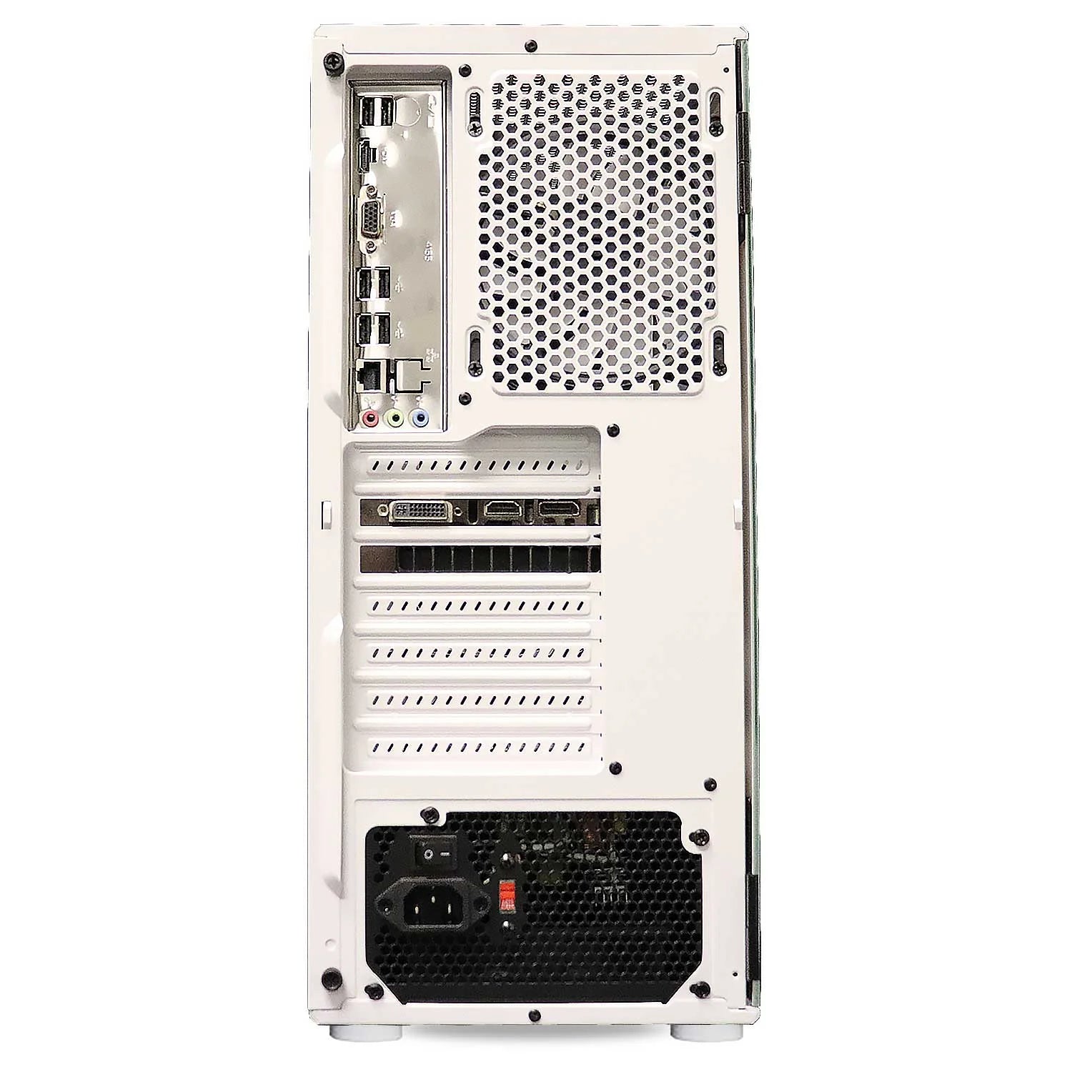 Intel I5 3.40Ghz, GTX 650, 8GB RAM, 1TB, Wifi, RGB, Entry Level Gaming PC, Desktop Computer White