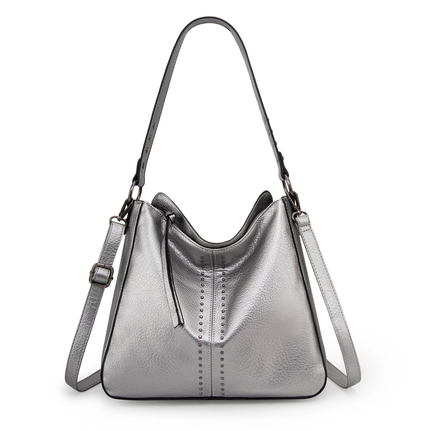 Hobo Bag for Women Crossbody Purse and Handbags Ladies Chic Shoulder Bags, Pearl Silver
