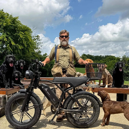 Adult Electric Mountain Bike, 750W Peak (1500W) Motor, 20"x4" Fat Tires, Hydraulic Disc Brakes, 48V/15AH UL2849, App Control