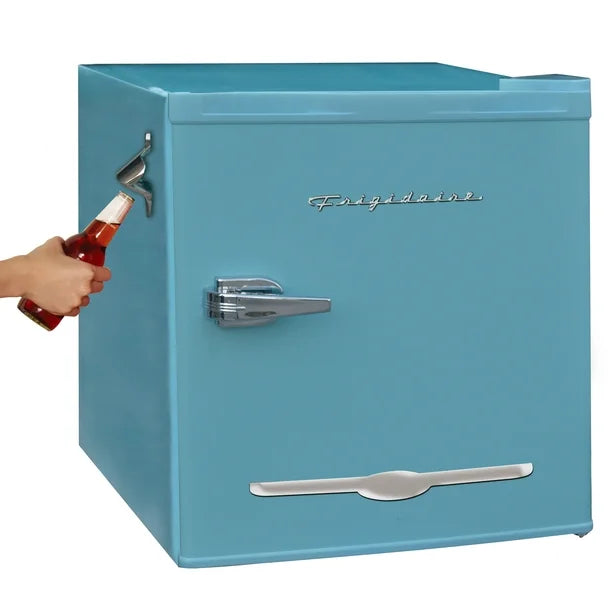 Frigidaire 1.6 Cu. Ft. Retro Compact Refrigerator with Side Bottle Opener, Blue EFR176