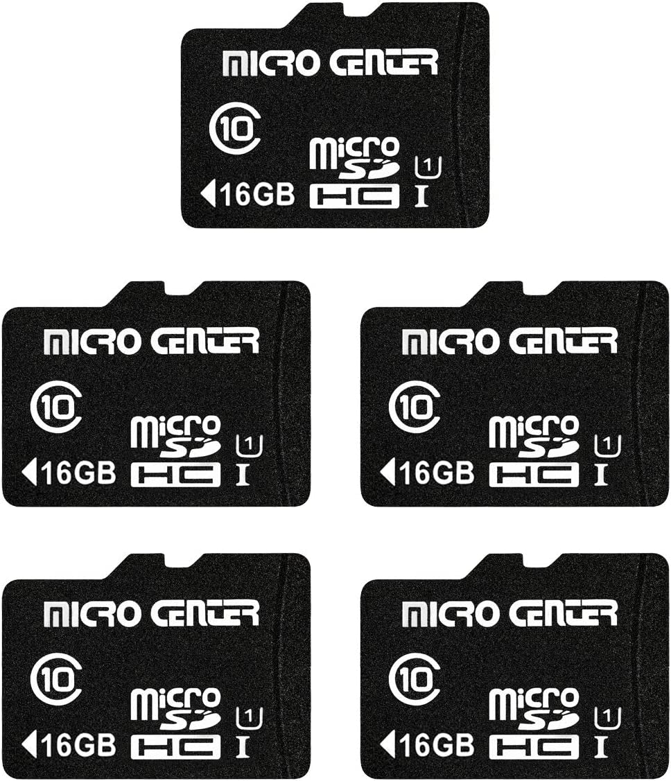 Micro Center 32GB Class 10 Microsdhc Flash Memory Card with Adapter for Mobile Device Storage Phone, Tablet, Drone & Full HD Video Recording - 80Mb/S UHS-I, C10, U1 (5 Pack)