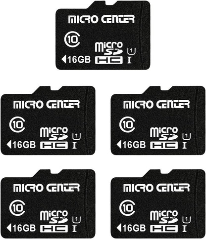 Micro Center 32GB Class 10 Microsdhc Flash Memory Card with Adapter for Mobile Device Storage Phone, Tablet, Drone & Full HD Video Recording - 80Mb/S UHS-I, C10, U1 (5 Pack)