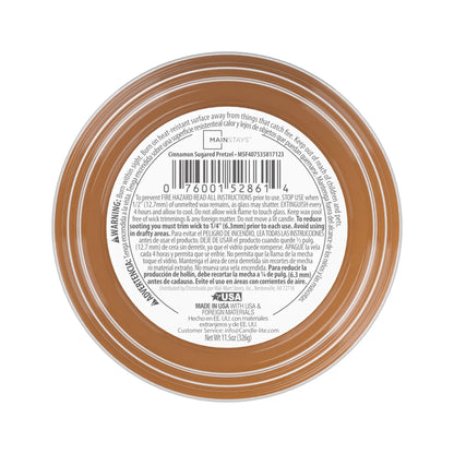 3-Wick Scented Candle in Glass Jar, Cinnamon Sugared Pretzel Gourmand, 11.5 Oz