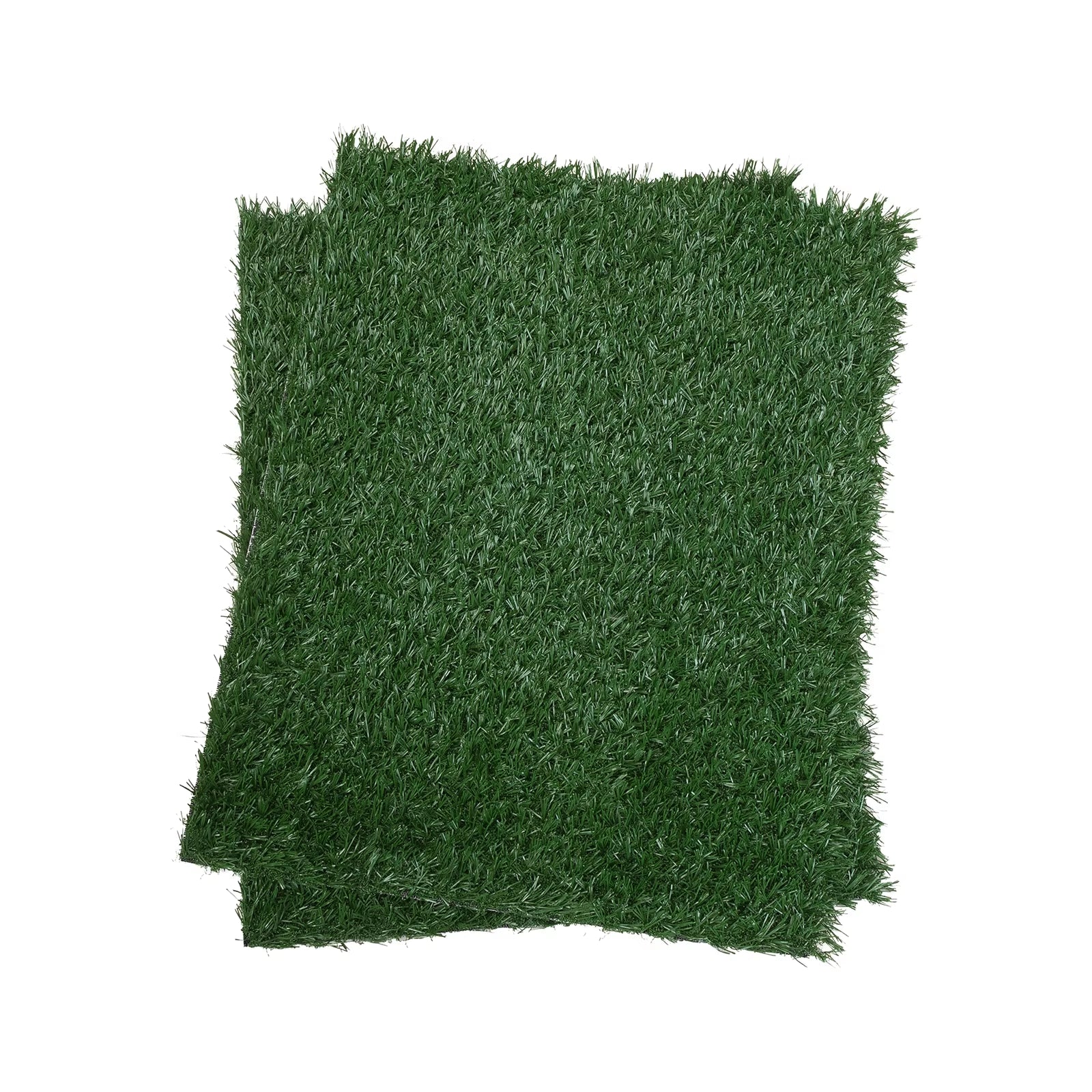 2-Pack Realistic Synthetic Grass Mat for Pet Potty Training - Indoor/Outdoor Dog Turf Patch Carpet