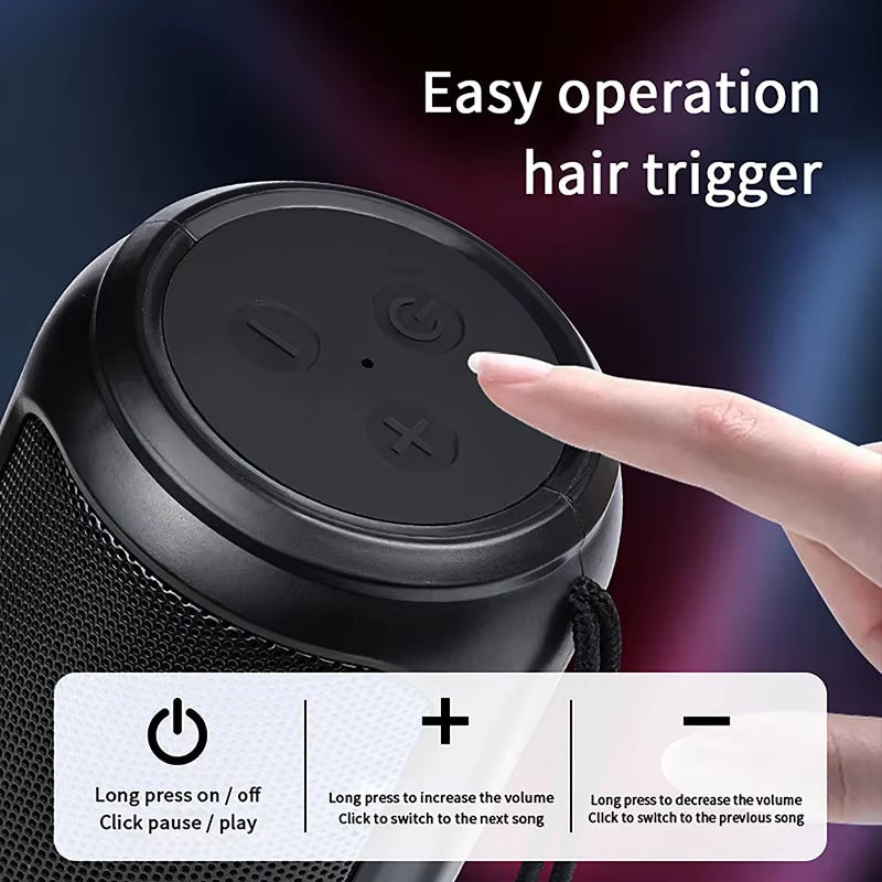 A3 Portable Bluetooth Speaker with Surround Subwoofer for Mobile Devices - Outdoor Wireless Connectivity