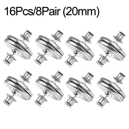 Magnetic Curtain Fastener Clips - 4/8 Pairs Detachable Light Control Window Screen Buckles