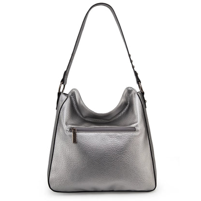 Hobo Bag for Women Crossbody Purse and Handbags Ladies Chic Shoulder Bags, Pearl Silver