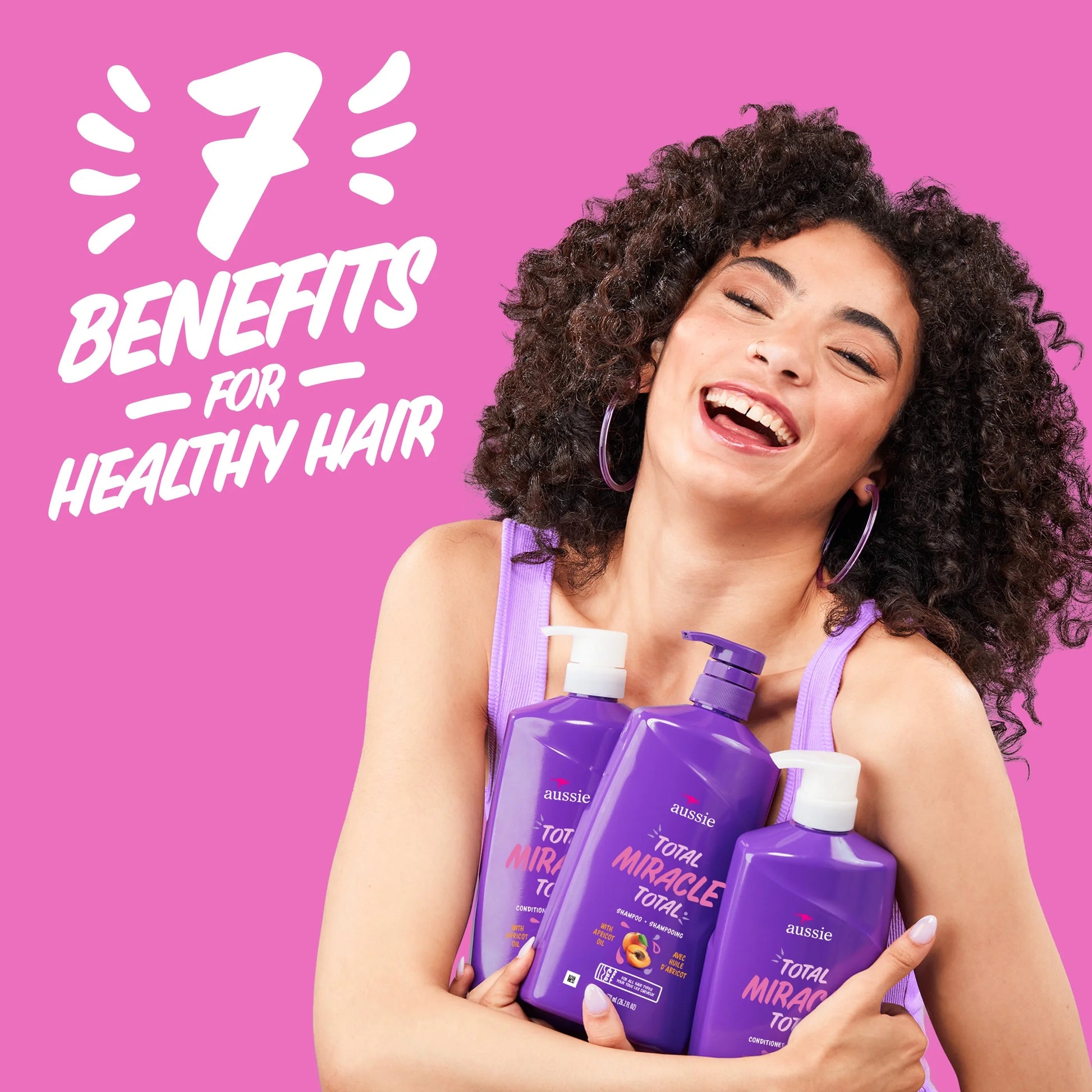 Total Miracle Shampoo, Paraben-Free Formula for All Hair Types, 26.2 Fl Oz