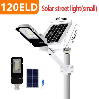 200W High-Performance Outdoor Solar Street Light with 6000mAh Battery, Waterproof Design, and Automatic Dusk-to-Dawn Function for Garage and Garden Use