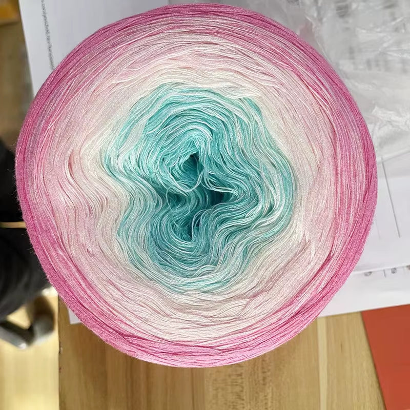 300G 100% Organic Cotton Blend Yarn for Spring and Summer Crochet Projects - 1000 Meter Soft Lace Line for DIY Hand-Woven Clothing and Accessories