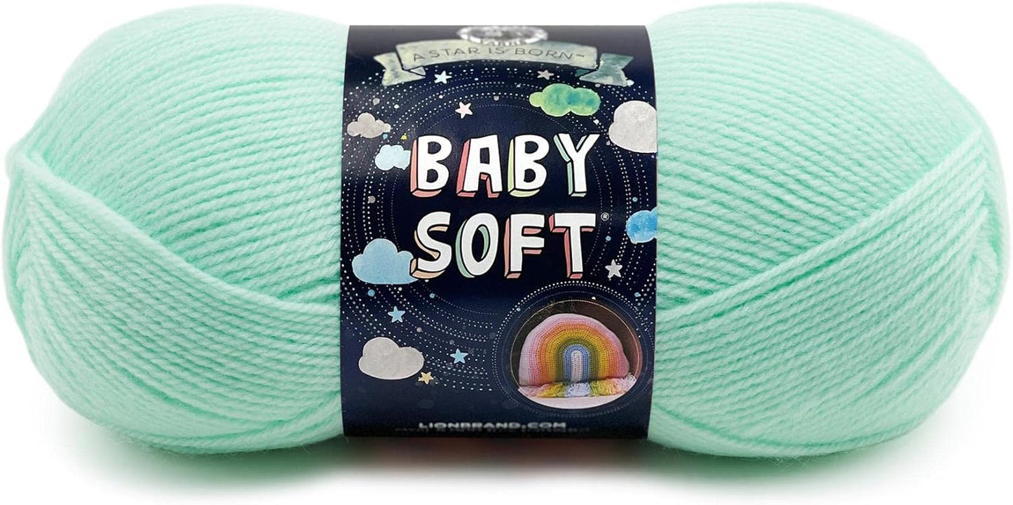 Lion Brand Yarn Baby Soft Blanket Yarn for Crocheting, Knitting, and Crafts, Lemonade, Set of 3