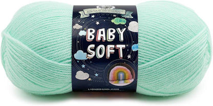 Lion Brand Yarn Baby Soft Blanket Yarn for Crocheting, Knitting, and Crafts, Lemonade, Set of 3