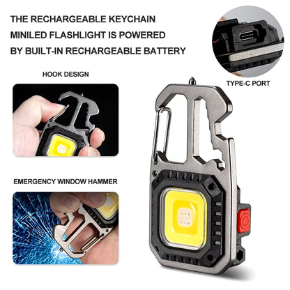 Compact Mini LED Keychain Flashlight - Powerful and Lightweight Portable Illumination