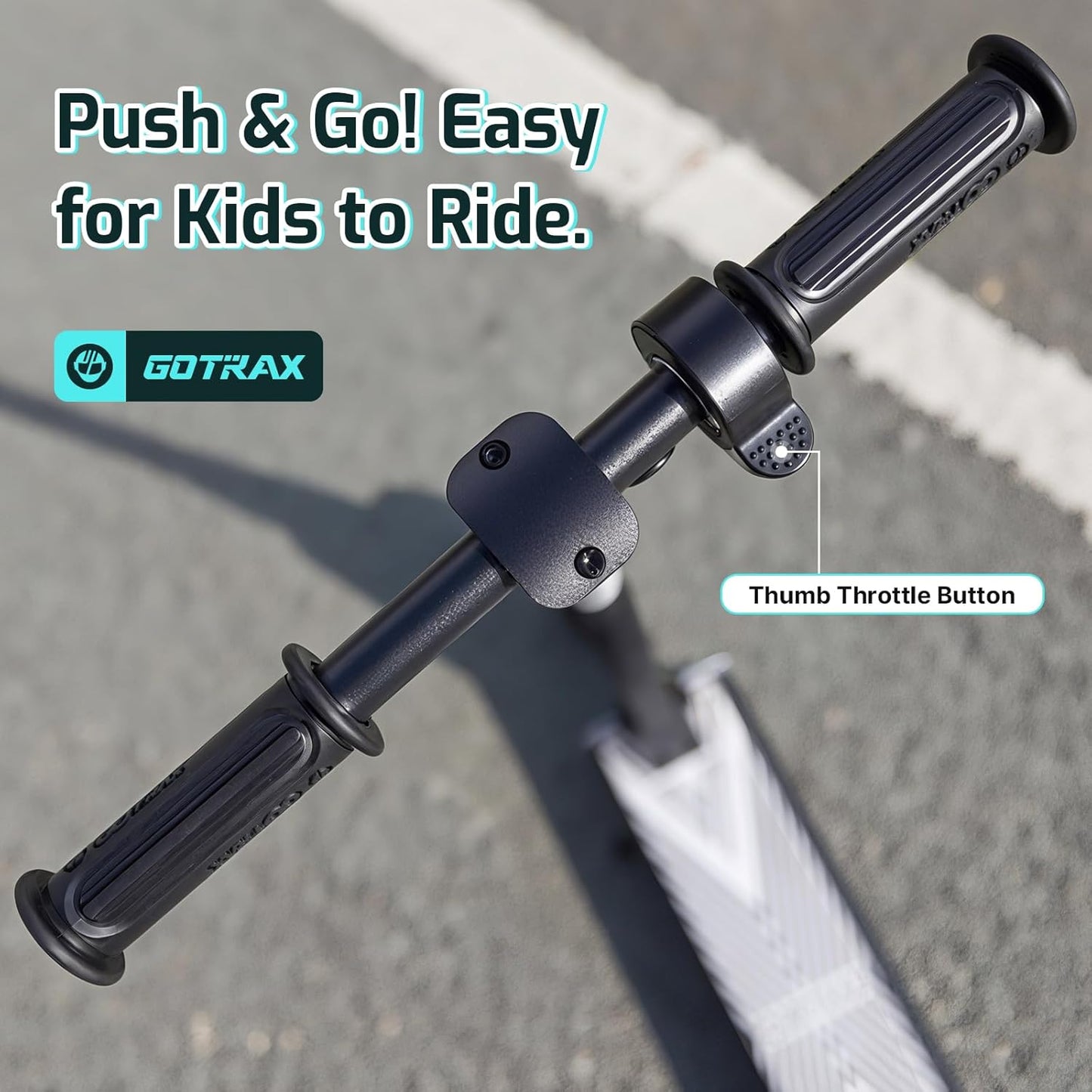 Gotrax GKS Series Electric Scooter for Children Aged 6-12, Maximum Speed of 7.5 MPH and Range of 3.75-4 Miles, 150W Motor, 6-Inch Wheels, User-Friendly Thumb Throttle, Durable All-Metal Frame Supports Up to 121 Pounds for Boys and Girls