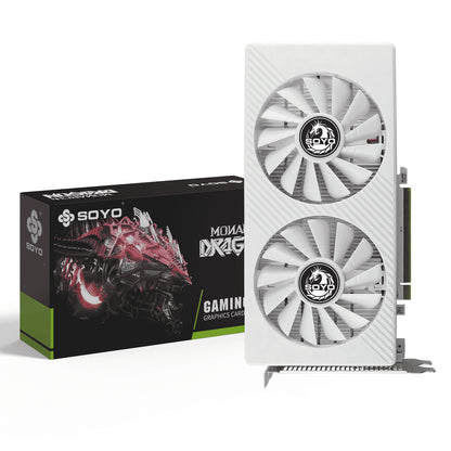 AMD Radeon RX580 8GB 256-Bit GDDR5 Gaming Graphics Card with Dual Fans and PCI Express 3.0 - White