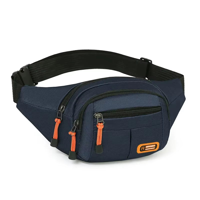 Multifunctional Mobile Waist Bag for Men and Women - Large Capacity, Splash-Resistant, Durable Design for Business and Construction Use