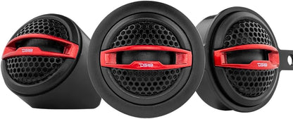 DS18 GEN-X6.5C Component Set - 6.5", 2-Way, 150W Max, 50W RMS, Black Paper Cone, Tetorn Dome Tweeters, 4 Ohms - Clarity Unparalled by Other Speakers in Their Class (2 Speakers)