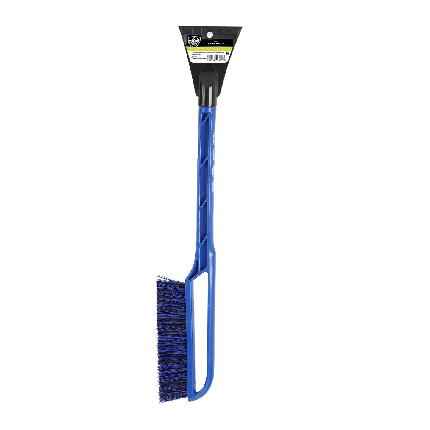 24-Inch Snow Brush and Ice Scraper, Blue, Single Unit for Automotive Use