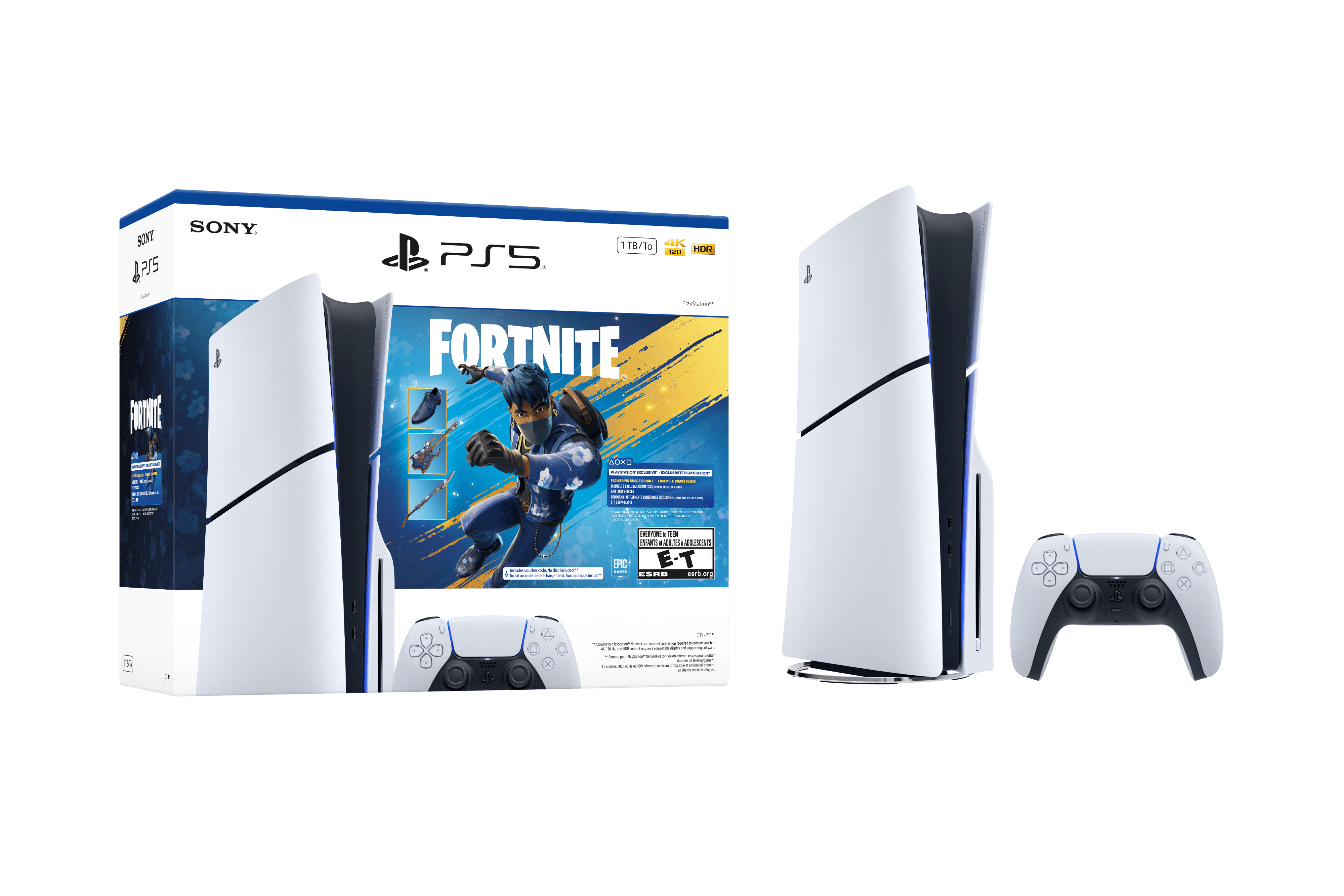Playstation 5 Console 1TB Fortnite - Flowering Chaos Bundle