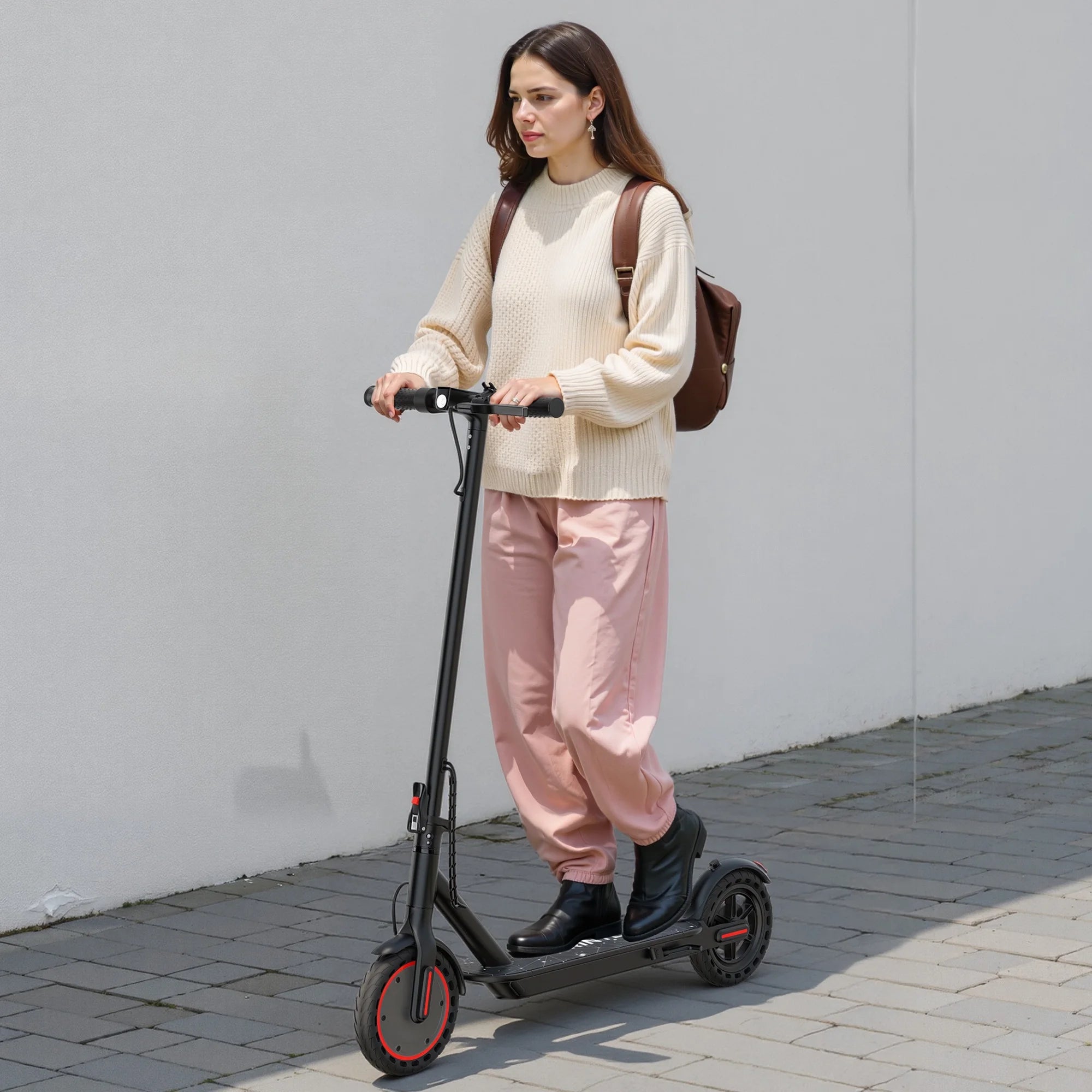 PRINTE N6 Electric Scooter 350W with LCD Display Waterproof APP 19MPH for Adult and Teen