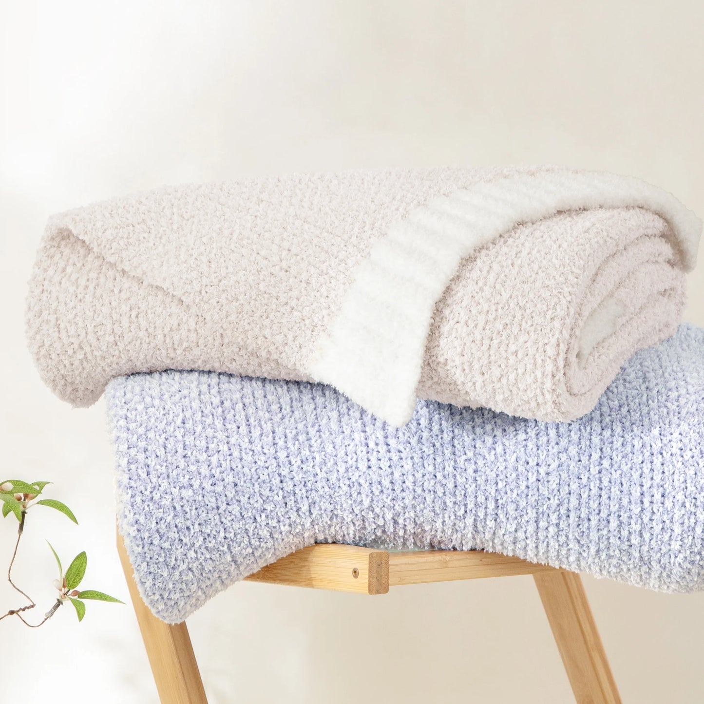 Knit Throw Blanket - Soft and Cozy for Couch, Sofa, or Bed, 50" x 60", Camel