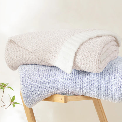 Knit Throw Blanket - Soft and Cozy for Couch, Sofa, or Bed, 50" x 60", Camel