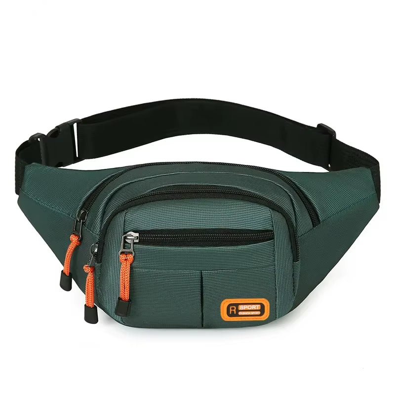 Multifunctional Mobile Waist Bag for Men and Women - Large Capacity, Splash-Resistant, Durable Design for Business and Construction Use