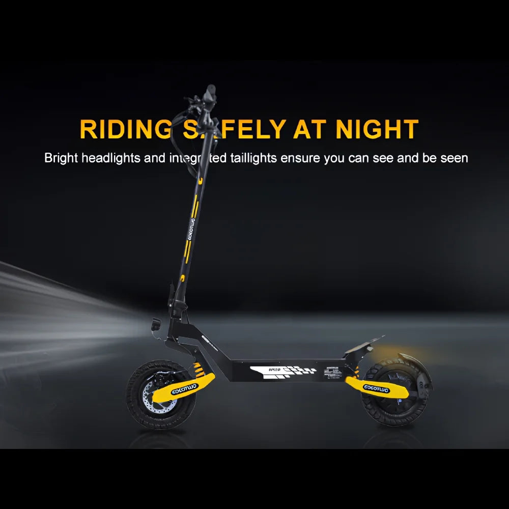 Off-Road Electric Scooter for Adults - 1200W Motor, 28MPH Top Speed, 20-Mile Range, 11" Tires, 330Lbs Capacity, Foldable Design