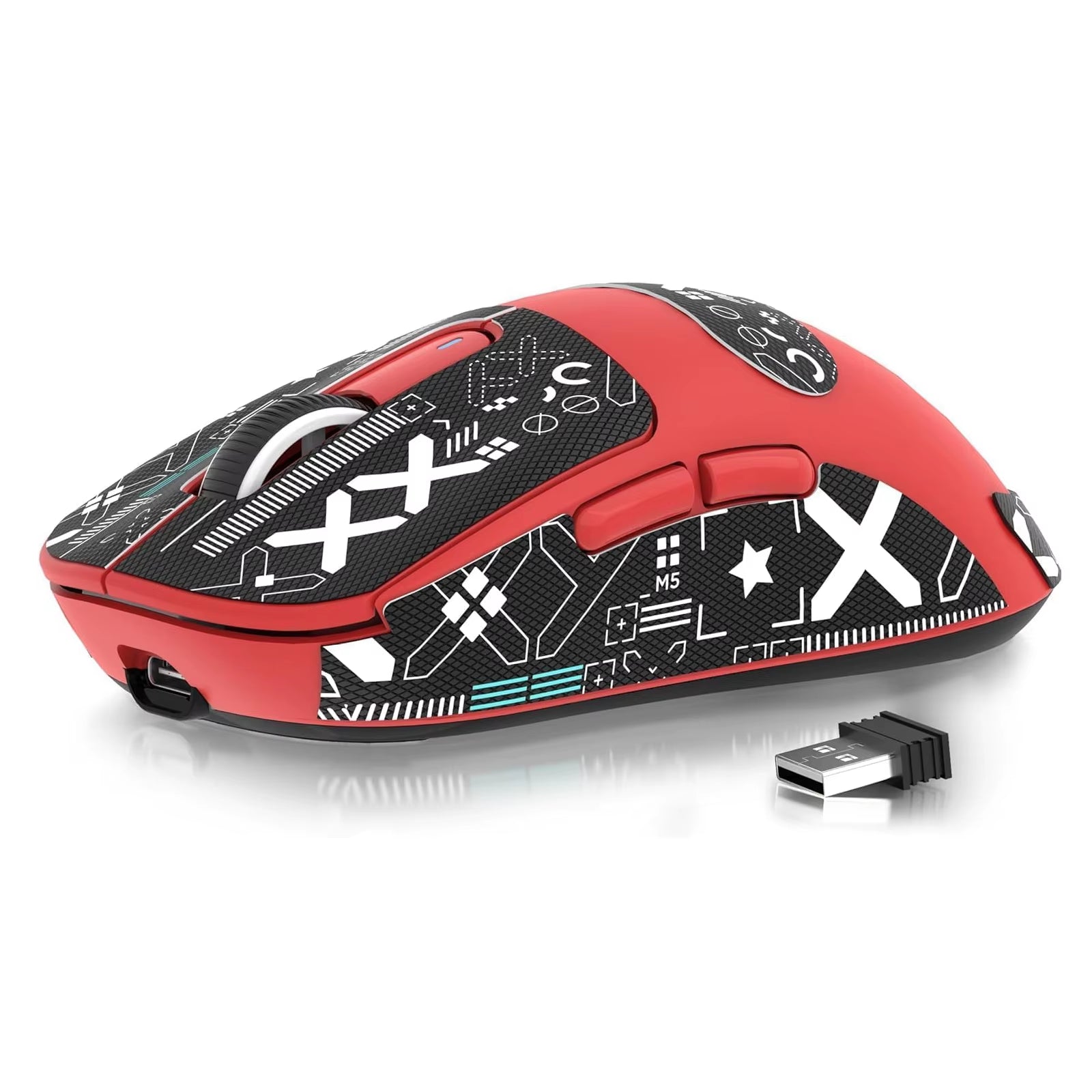 ATTACK SHARK X3 Lightweight Wireless Gaming Mouse, 49G Tri-Mode,Paw3395 26K DPI Sensor, 200H Battery Life,5 Programmable Buttons