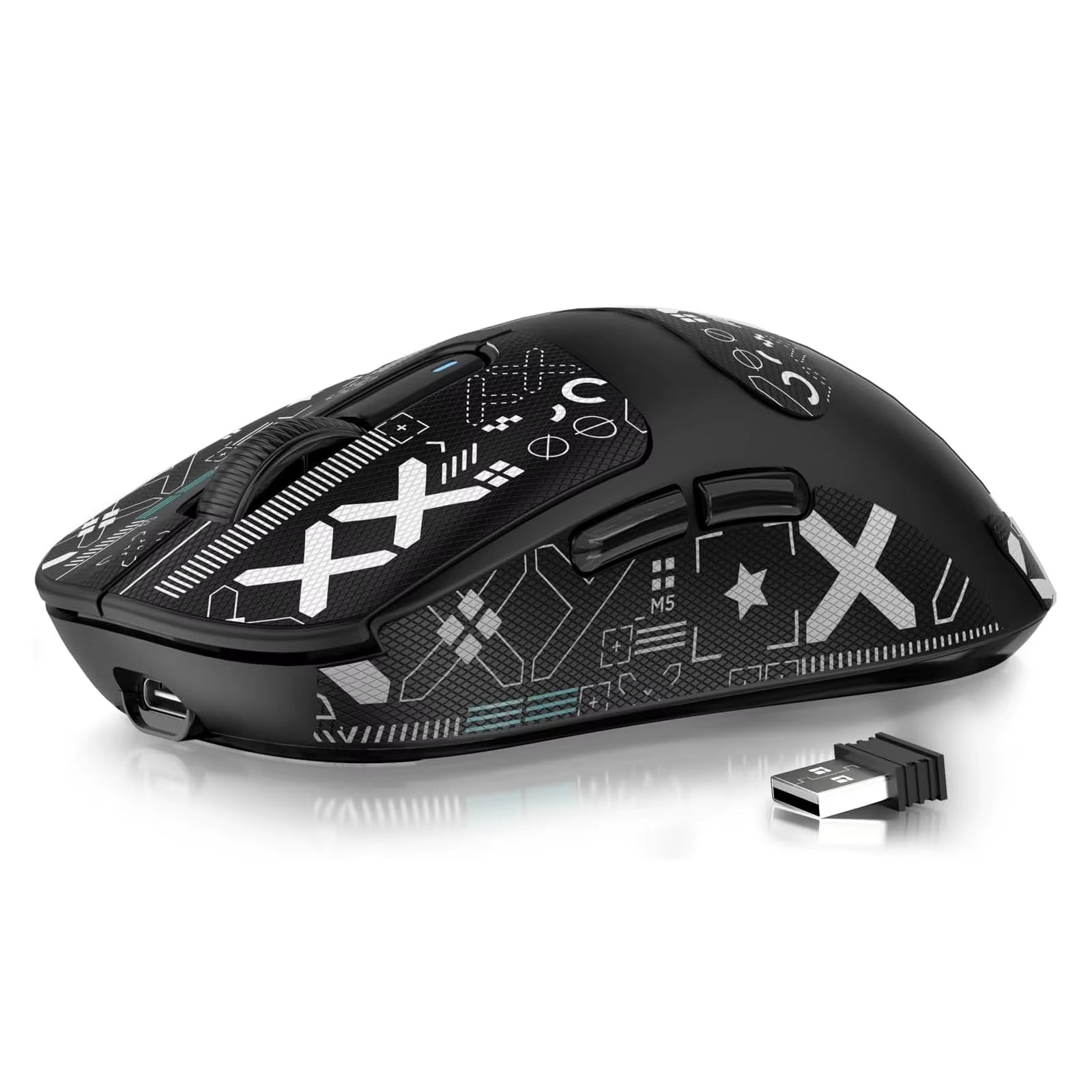 ATTACK SHARK X3 Lightweight Wireless Gaming Mouse, 49G Tri-Mode,Paw3395 26K DPI Sensor, 200H Battery Life,5 Programmable Buttons