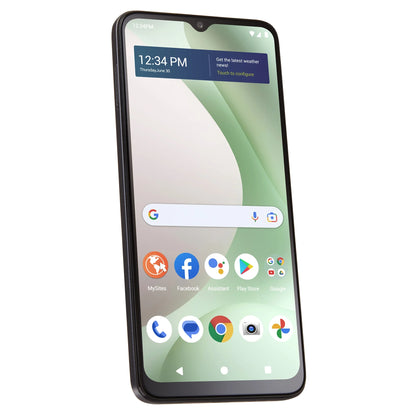 Walmart Family Mobile  View 5 Smartphone, 64GB, Black - Prepaid Device (Locked to Walmart Family Mobile)