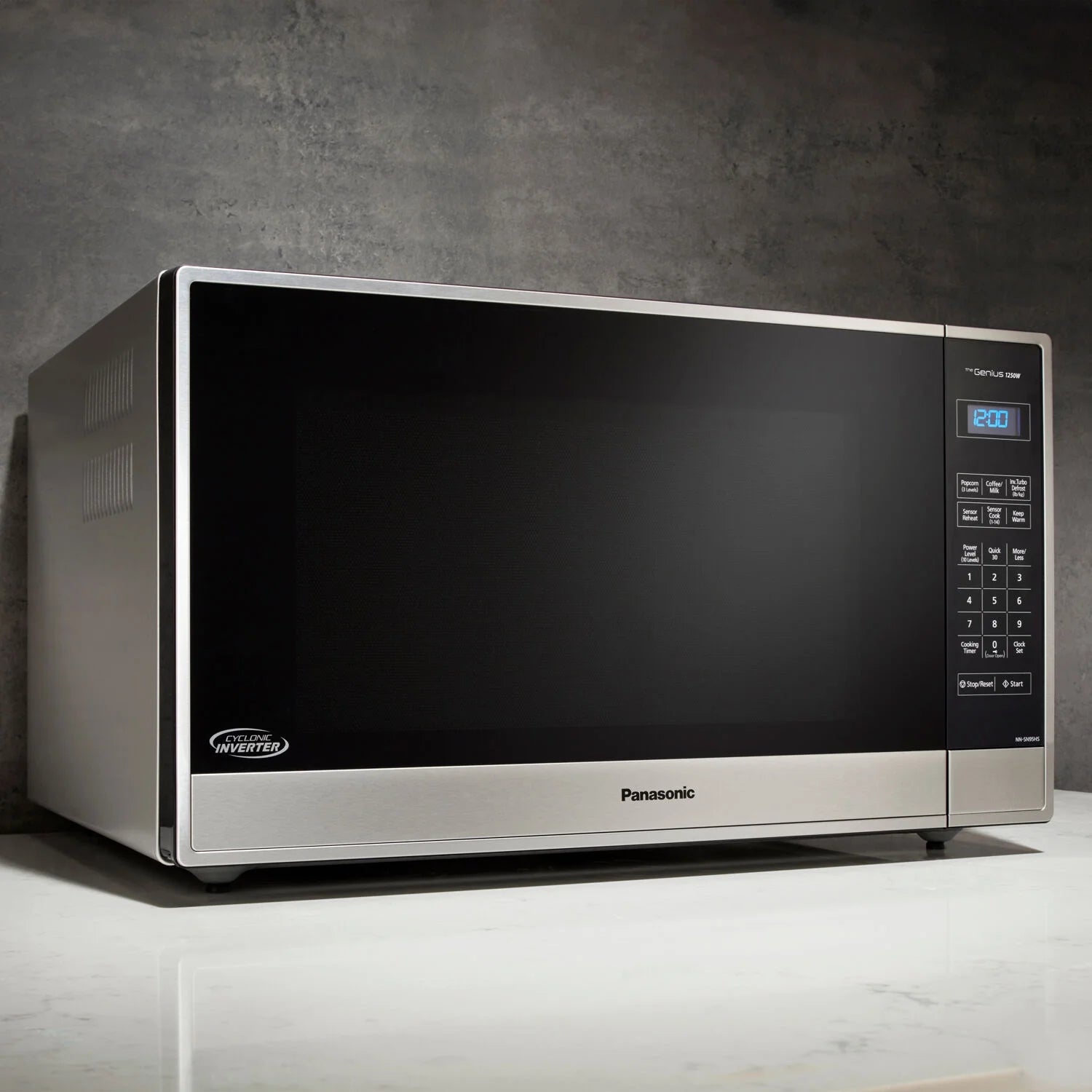 2.2-Cubic Foot 1250W Countertop Microwave with Inverter Technology in Stainless Steel NN-SN95HS