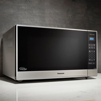 2.2-Cubic Foot 1250W Countertop Microwave with Inverter Technology in Stainless Steel NN-SN95HS