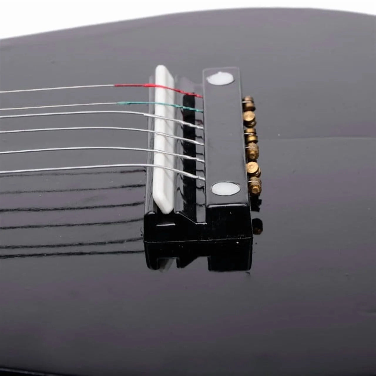 23" Acoustic Guitar Pick Strings Beginner Guitar Starter Kit with Strings & Pick for Kids Adult, Black