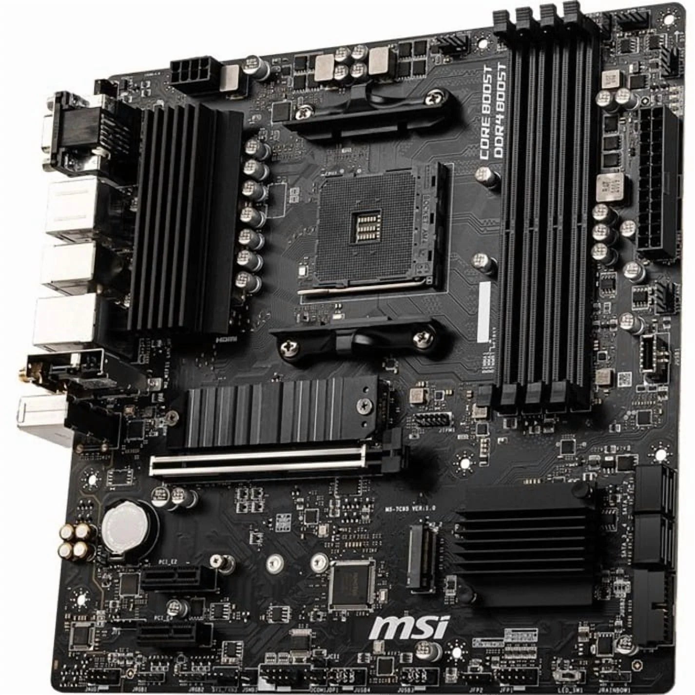 MSI B550M PRO-VDH WIFI Desktop Motherboard - AMD Chipset - Socket AM4 - Micro ATX (244357)