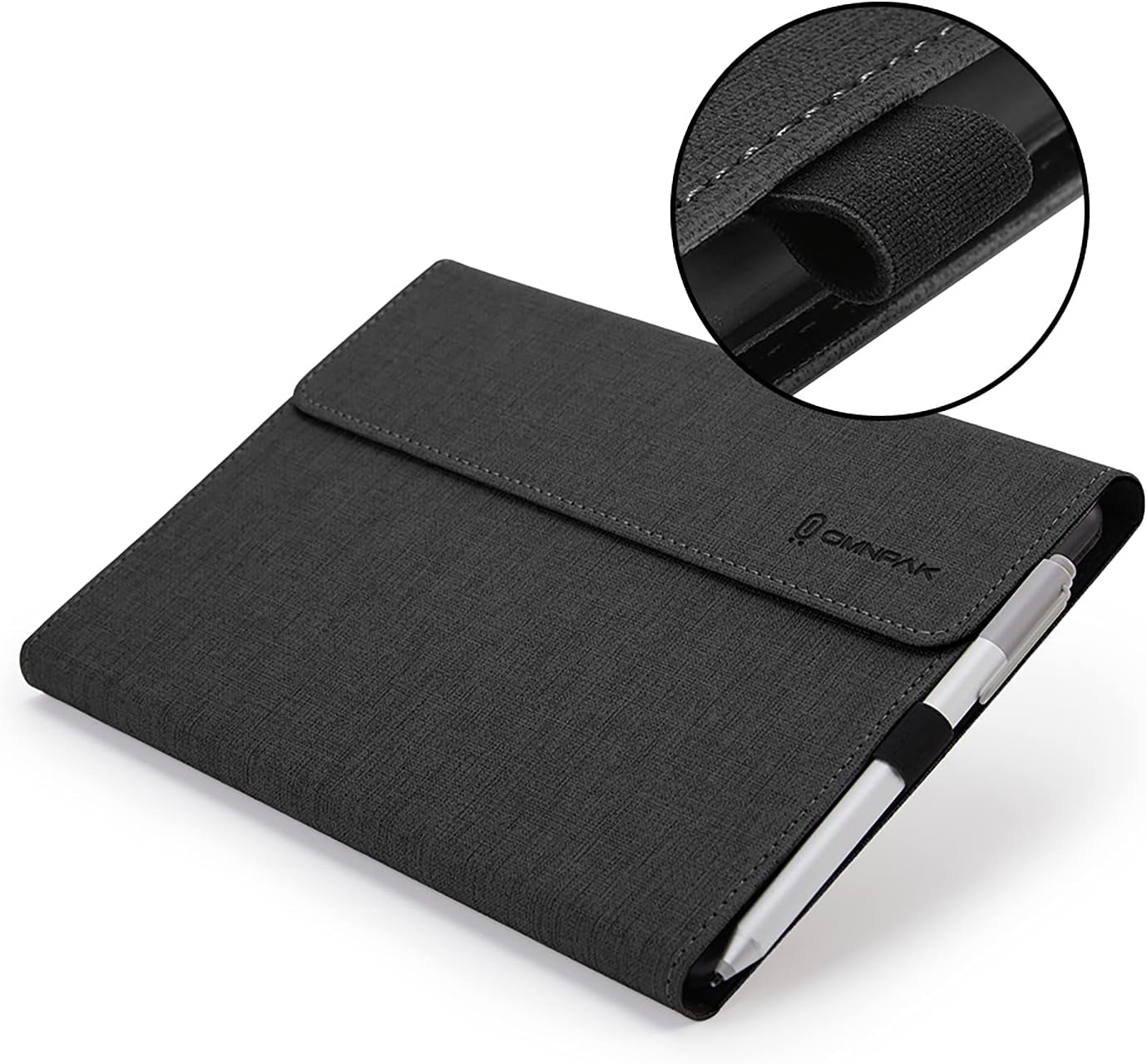 Omnpak Protective Case for Surface Go 4 2023/Go 3 2021/Go 2 2020/Go 2018 with Stylus Holder, Multiple Angle Slim Lightweight Cover, Compatible with Type Cover Keyboard（Keyboard Not Included）