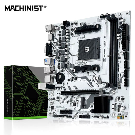 MACHINIST B450 Motherboard AMD Processor Dual-Channel DDR4 Memory AM4 Mainboard M.2 NVME (Supports Ryzen 5500 5600 5600G CPU)