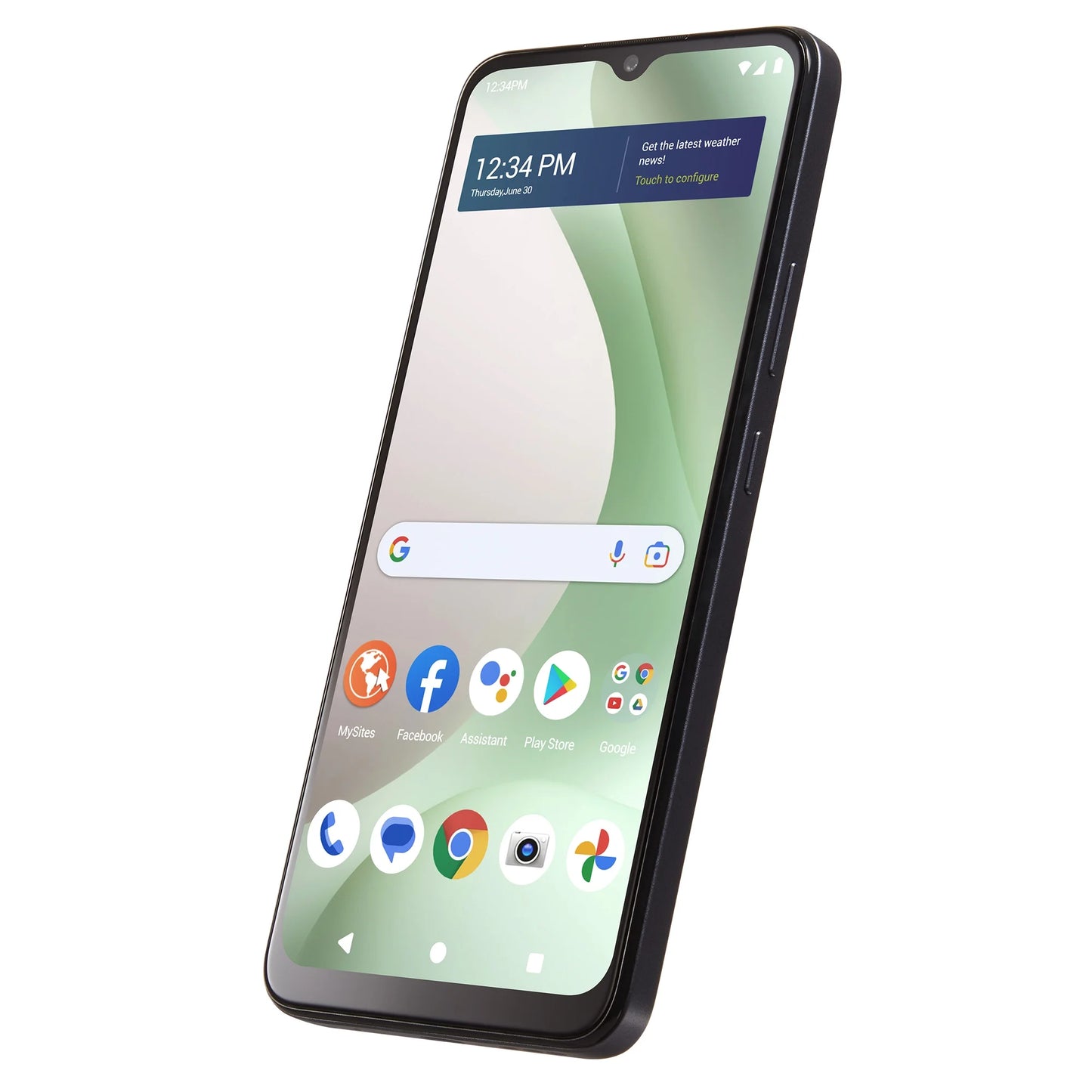 Walmart Family Mobile  View 5 Smartphone, 64GB, Black - Prepaid Device (Locked to Walmart Family Mobile)