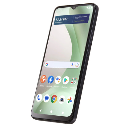 Walmart Family Mobile  View 5 Smartphone, 64GB, Black - Prepaid Device (Locked to Walmart Family Mobile)