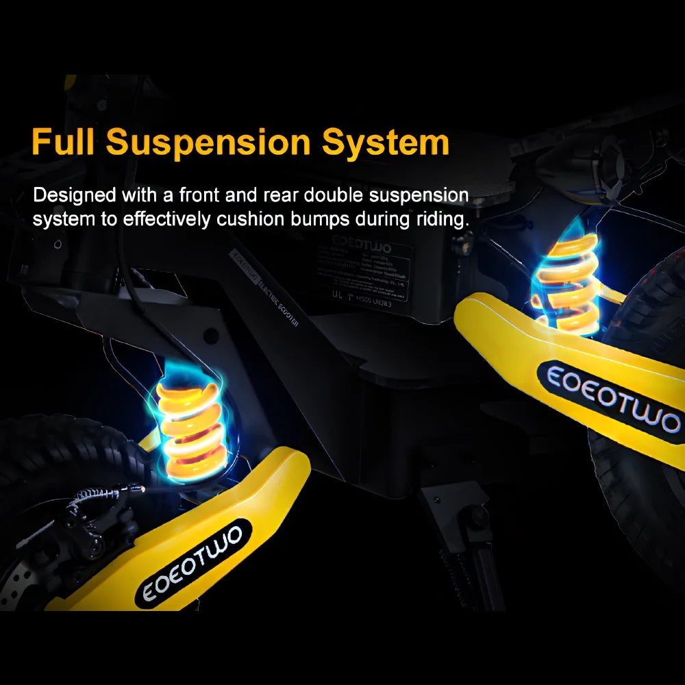 Off-Road Electric Scooter for Adults - 1200W Motor, 28MPH Top Speed, 20-Mile Range, 11" Tires, 330Lbs Capacity, Foldable Design